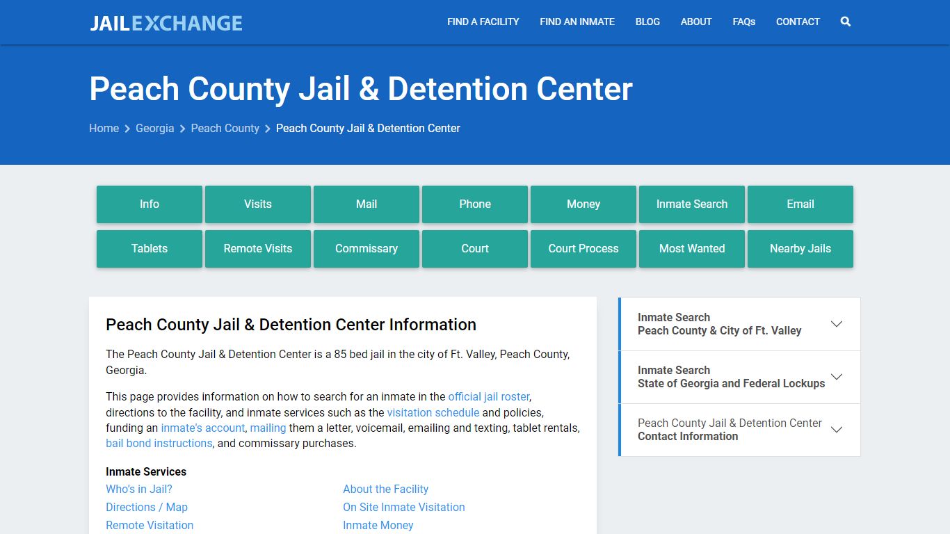 Peach County Jail & Detention Center - Jail Exchange